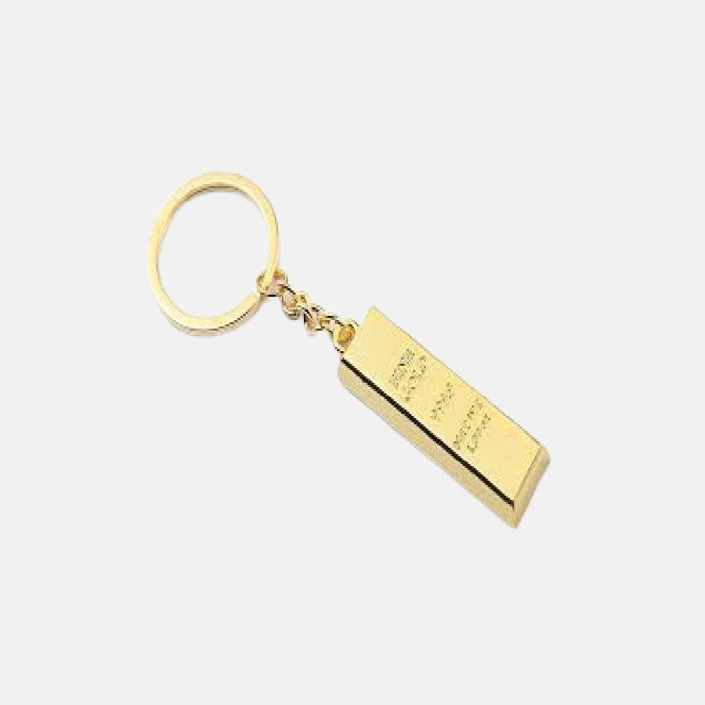 GOLD SEQUIN POODLE KEYCHAIN