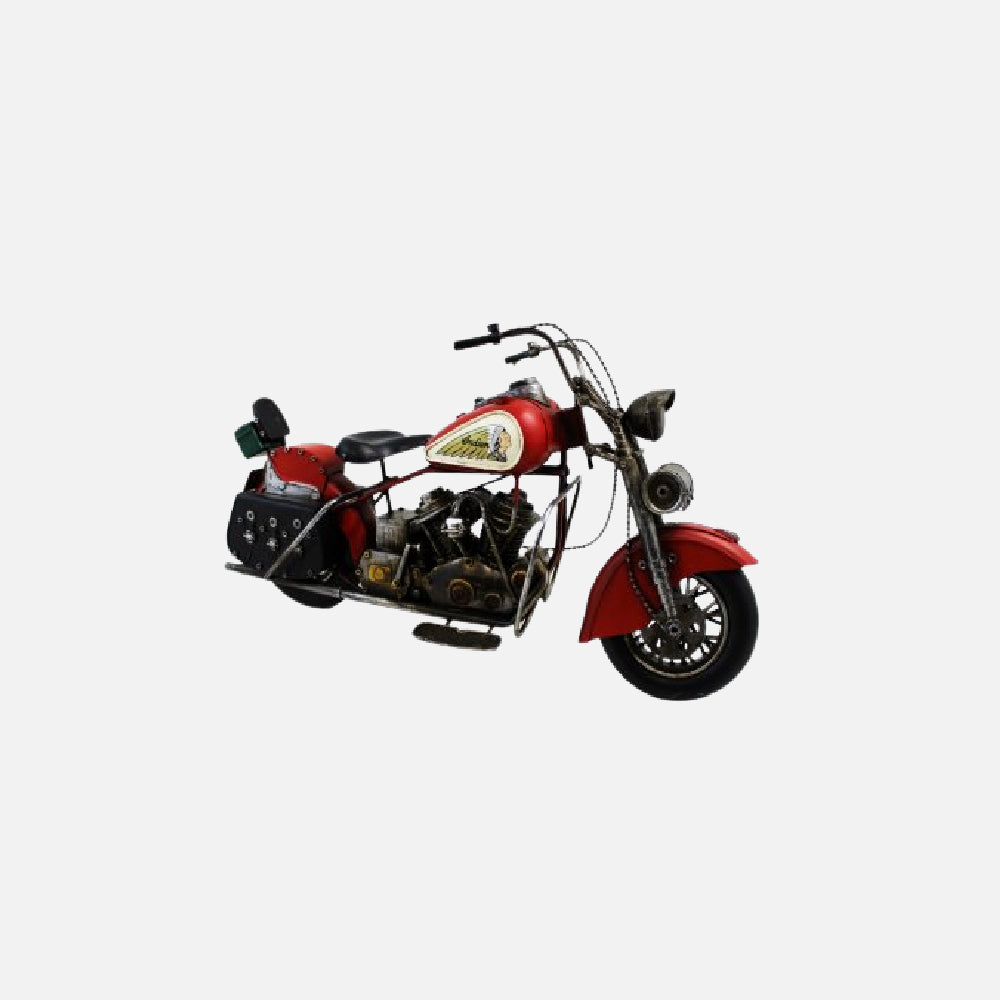 RED METAL MOTOCYCLE