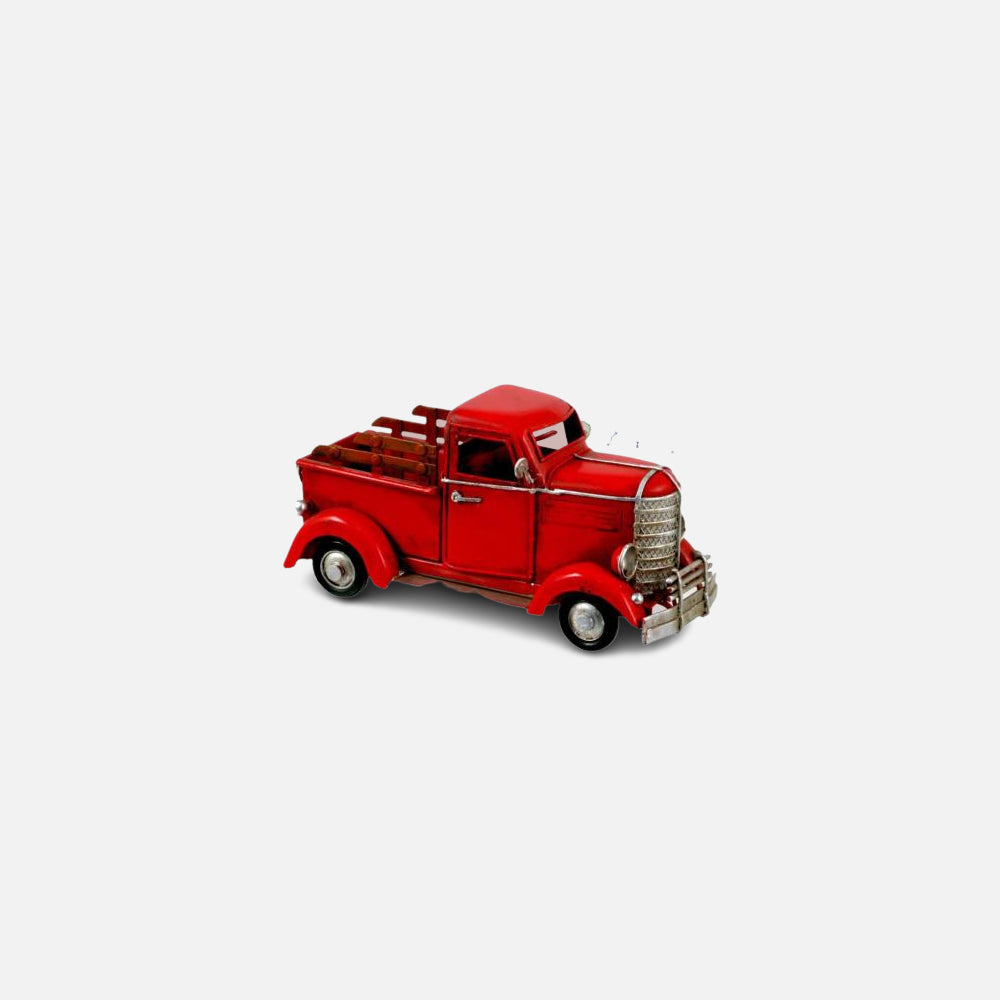 Red Metal Pick Up Truck